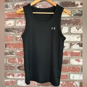 Women’s Under Armour Jet Black Ribbed Athletic Tank Top